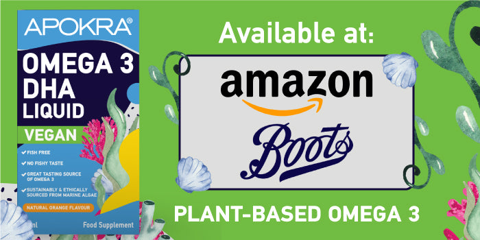 algae omega 3 from Apokra, available at Boots UK