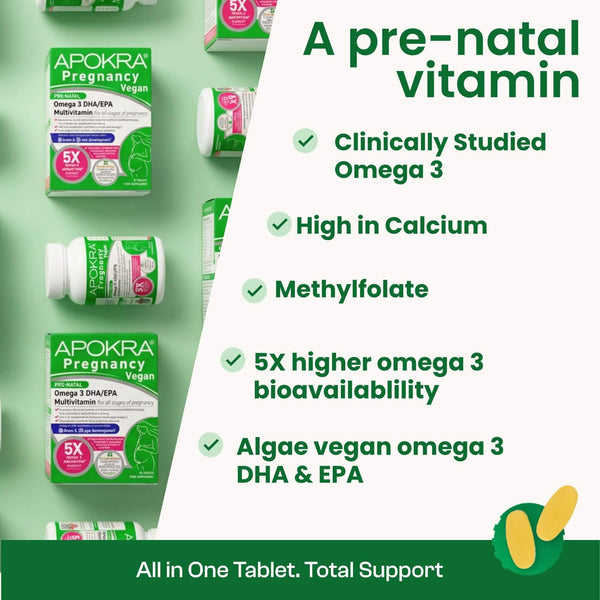 APOKRA Vegan Prenatal multivitamin tablets – additional view