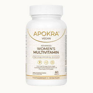 APOKRA VEGAN ADVANCED WOMEN'S MULTIVITAMIN + OMEGA 3 DHA TABLETS