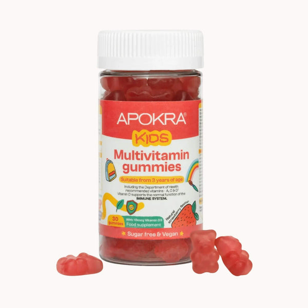 APOKRA Kids Vegan Multivitamin Gummies, 30 gummies