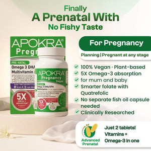 APOKRA Vegan Prenatal multivitamin tablets – product details