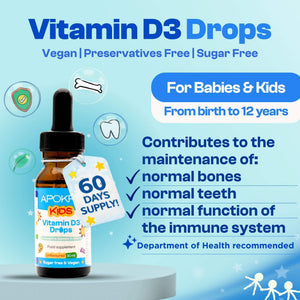 APOKRA Baby & Kids Vegan Vitamin D3 drops – product details
