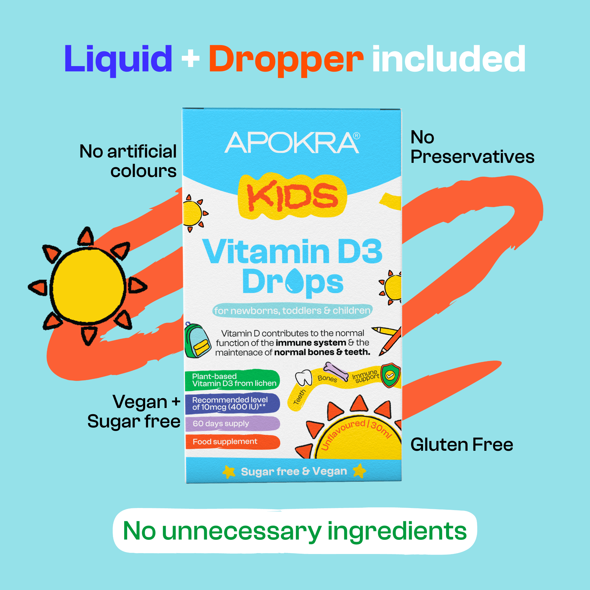 benefits of apokra vitamin d3 drops