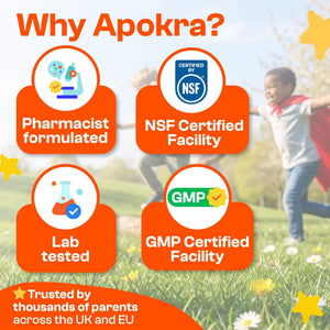 APOKRA Kids Vegan Vitamin C drops – lifestyle image