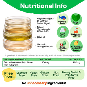 APOKRA Kids Vegan Omega-3 DHA drops – pack shot