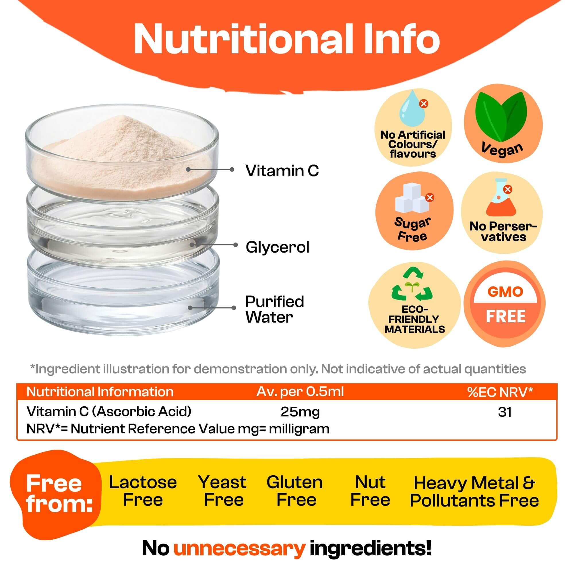 Vitamin C for kids - Vegan Vitamin C Drops