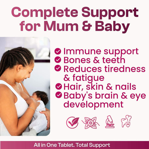 APOKRA Vegan Breastfeeding multivitamin tablets – lifestyle image