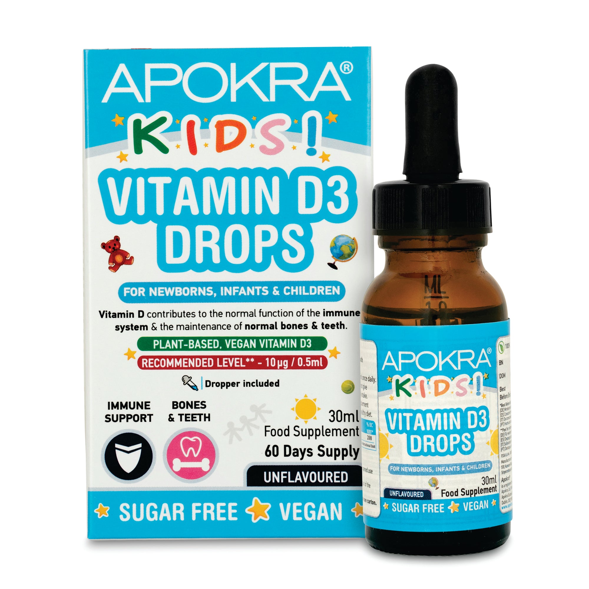 Vitamin D3 für Kinder - Vegane Tropfen