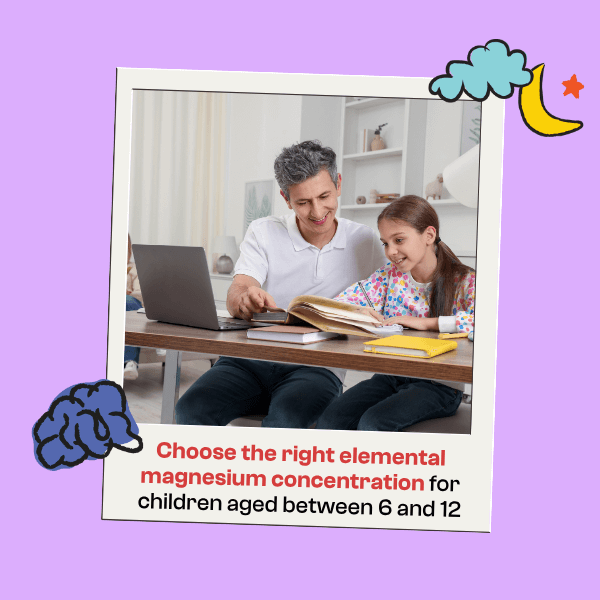 APOKRA Kids Magnesium Gummies 150 mg – For Ages 6+ | High-Strength Elemental Magnesium & Vitamin B6 | 60-Day Supply | Vegan