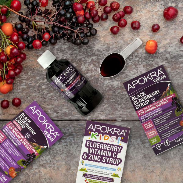 APOKRA Black Elderberry Syrup – product range