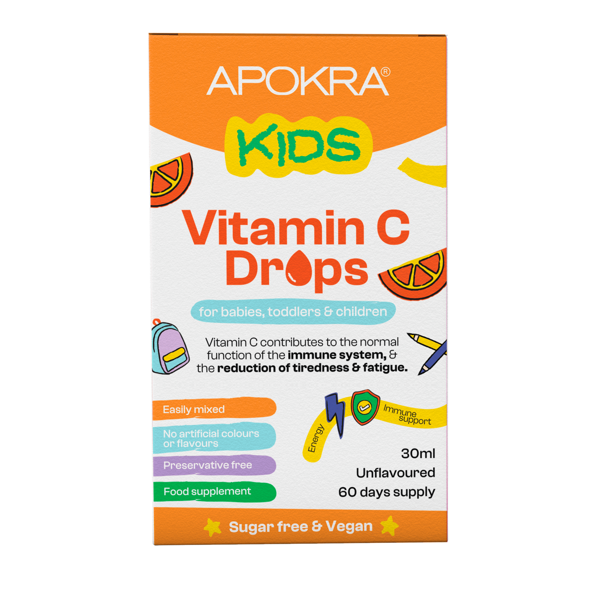 Vitamin C for kids - Vegan Vitamin C Drops