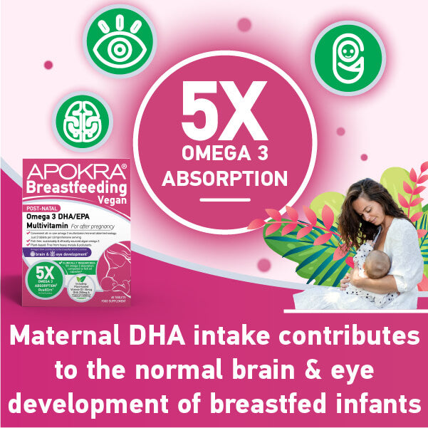 Fish-free vegan algae omega-3 for breastfeeding, free from heavy metals