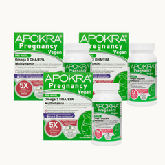 APOKRA Vitamine Prenatali Vegan Omega 3 DHA/EPA Multivitaminico — Compresse