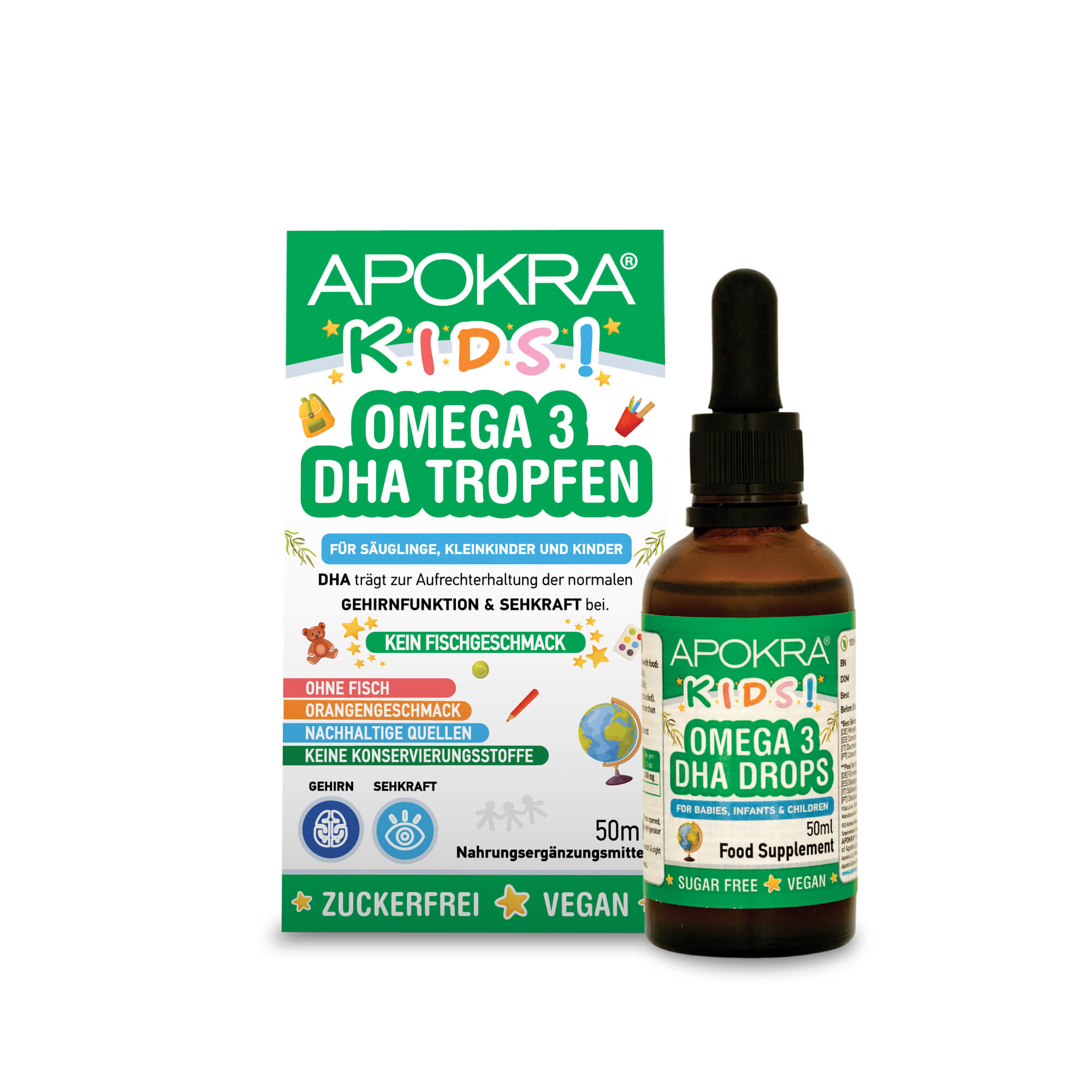 Omega 3 für Kinder Vegan | Algenöl Omega 3