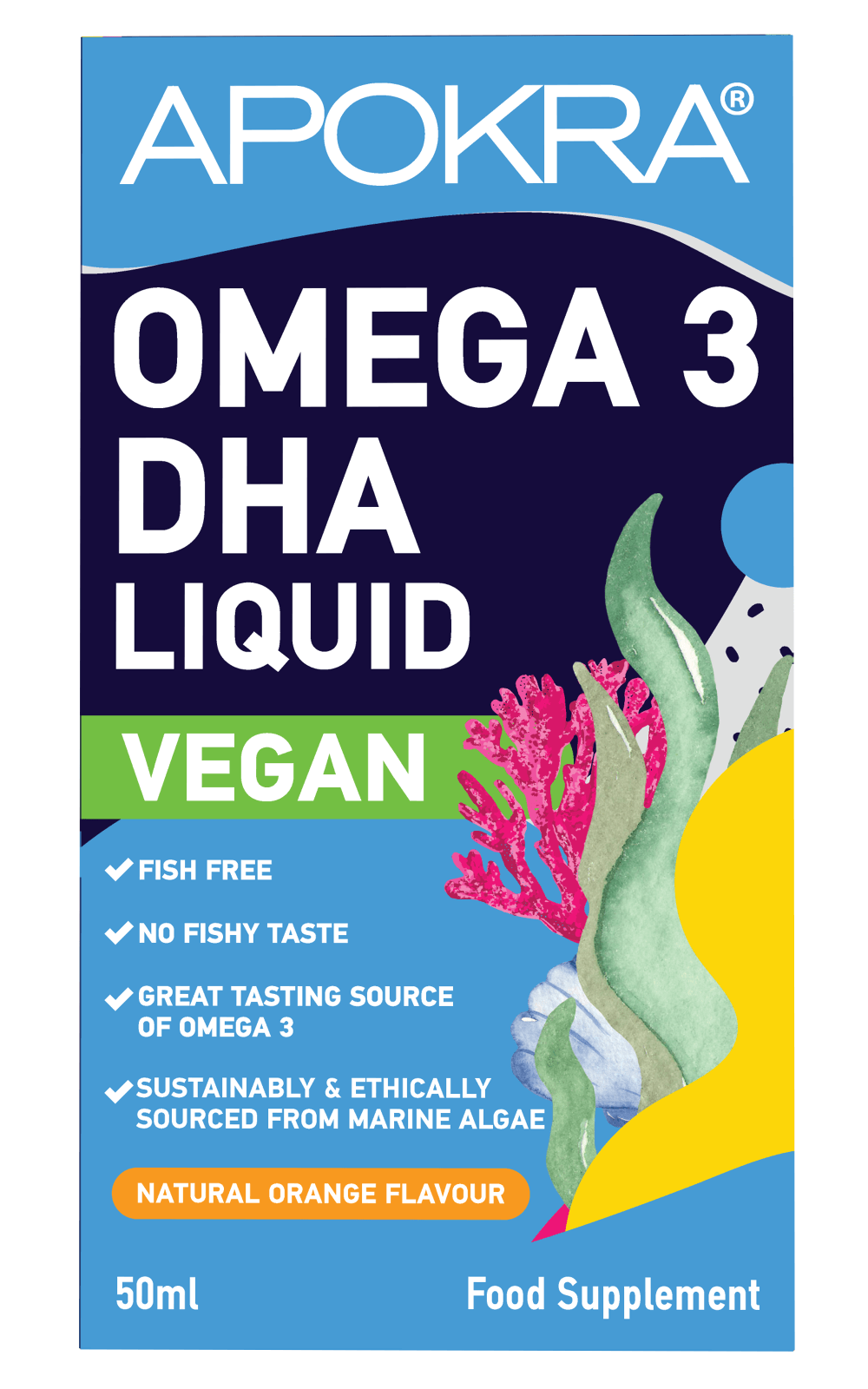 APOKRA Algae Omega 3 Oil
