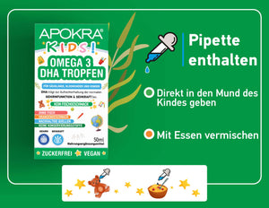 APOKRA Veganes Omega-3 Algenöl für Kinder – Vorteile