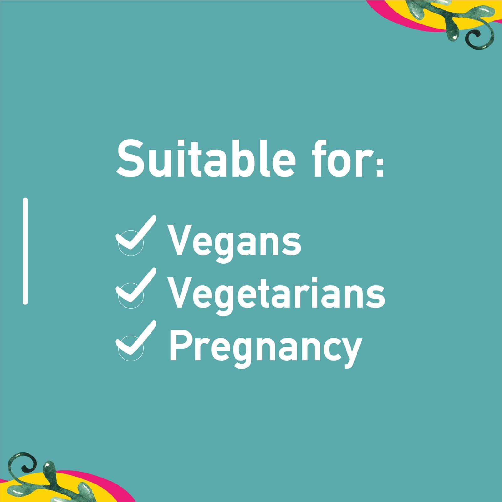 Algae omega 3 DHA suitable during pregnancy, breastfeeding & for vegans